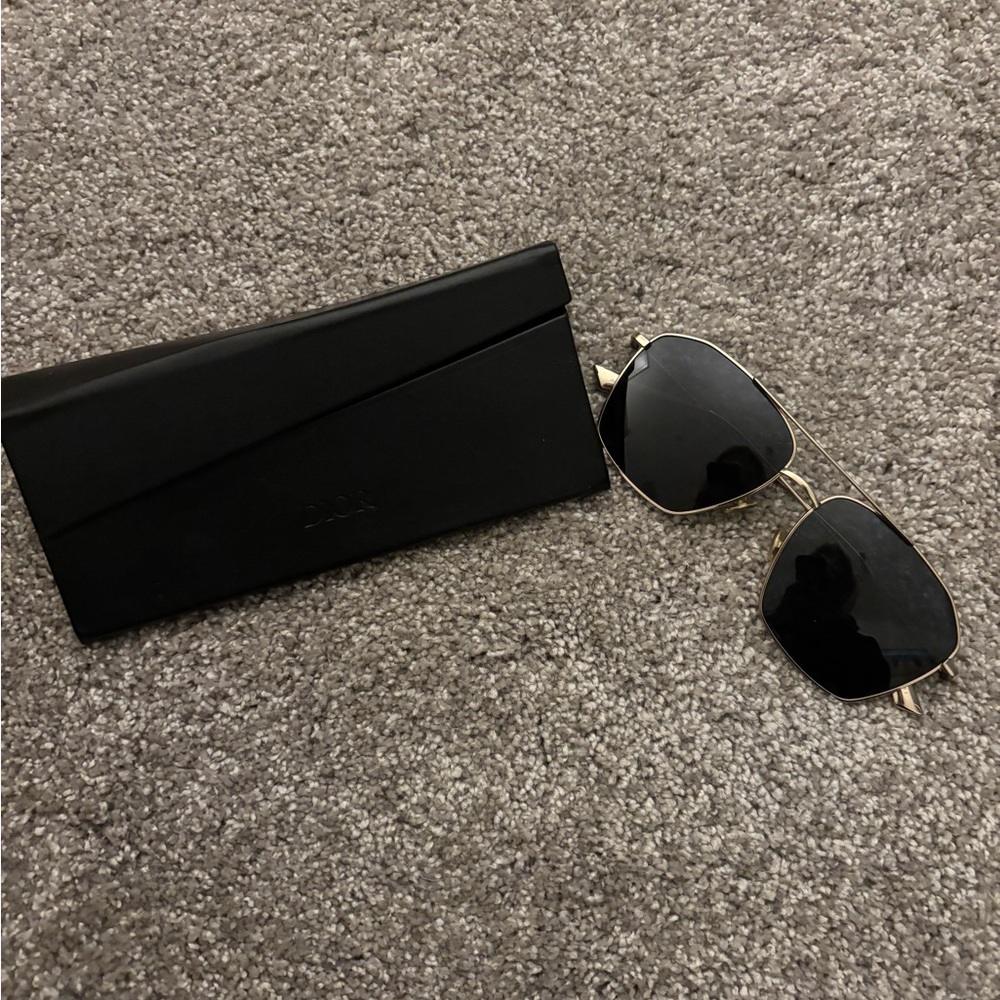 Dior Black and Gold Sunglasses